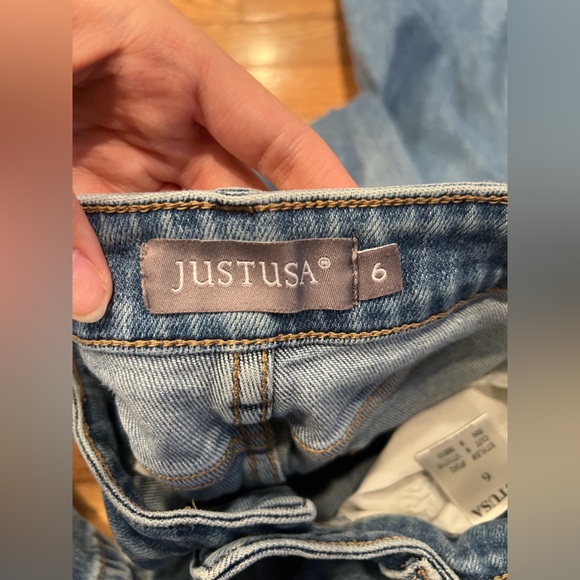 Just USA Medium Blue Relaxed Wide Leg Size 6 - Picture 5 of 5